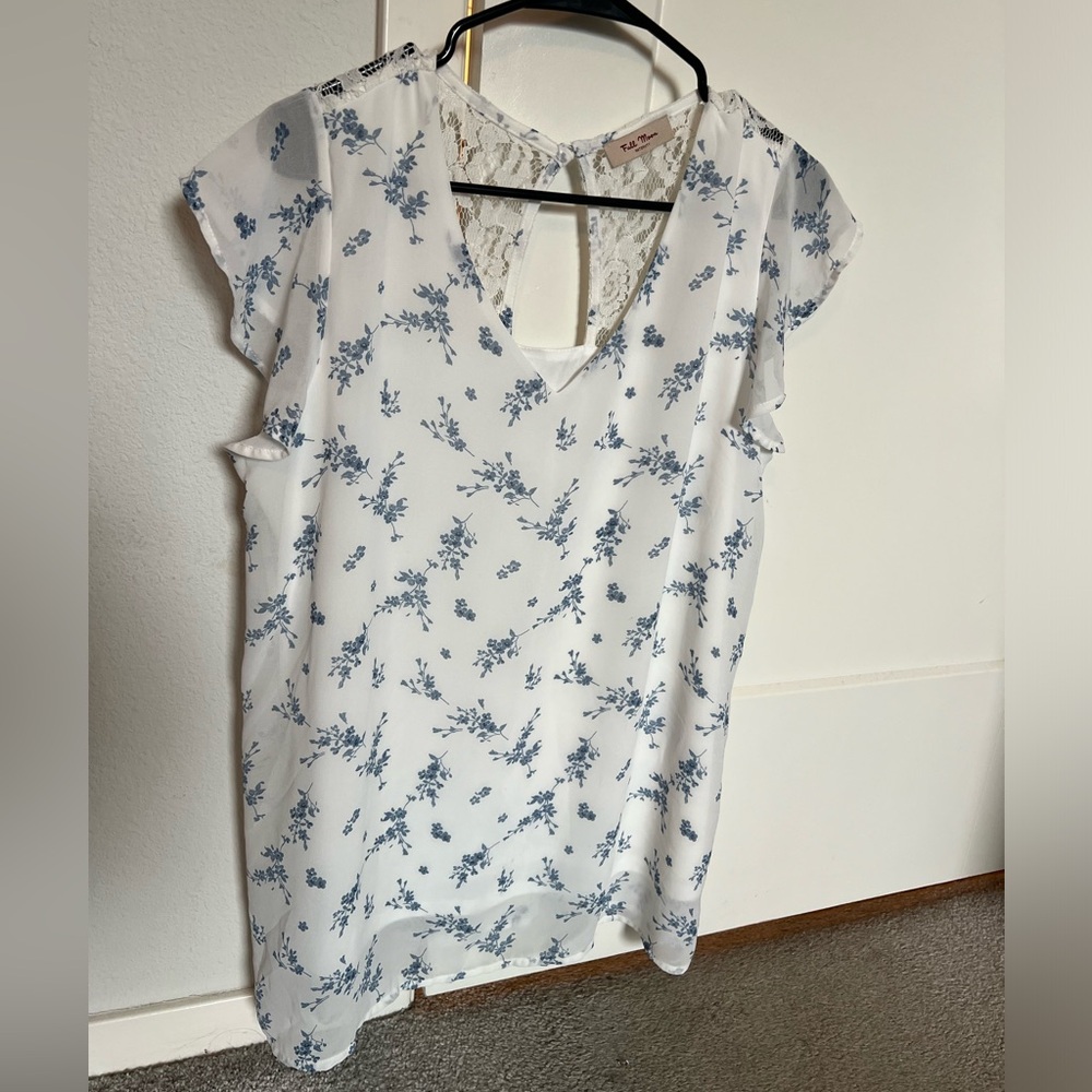 Contenia Maternity Lace Back Blouse